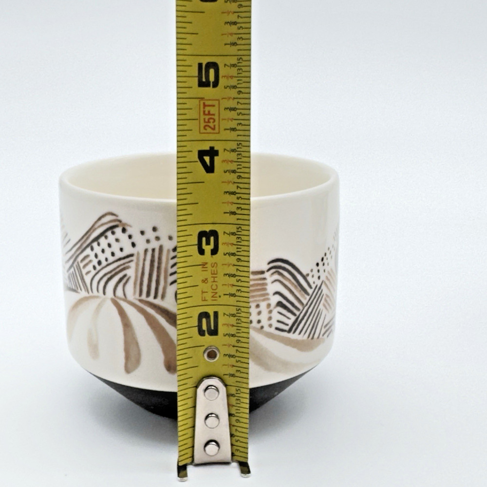 Starbucks Artisan Series Mugs 03/08 04/08 Set of Two 12oz Brown Cream 2014 - Picture 10 of 10